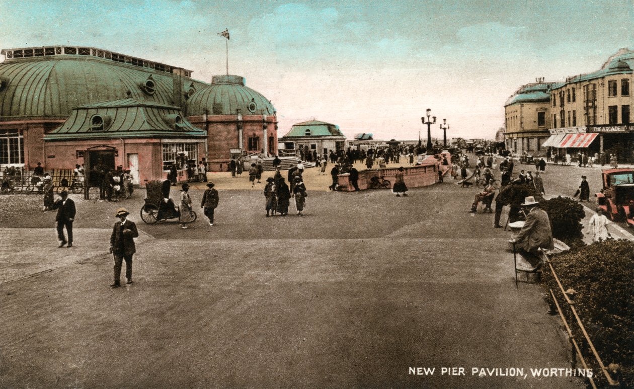 Pavilon na molu, Worthing, West Sussex, počátek 20. století od Unbekannt