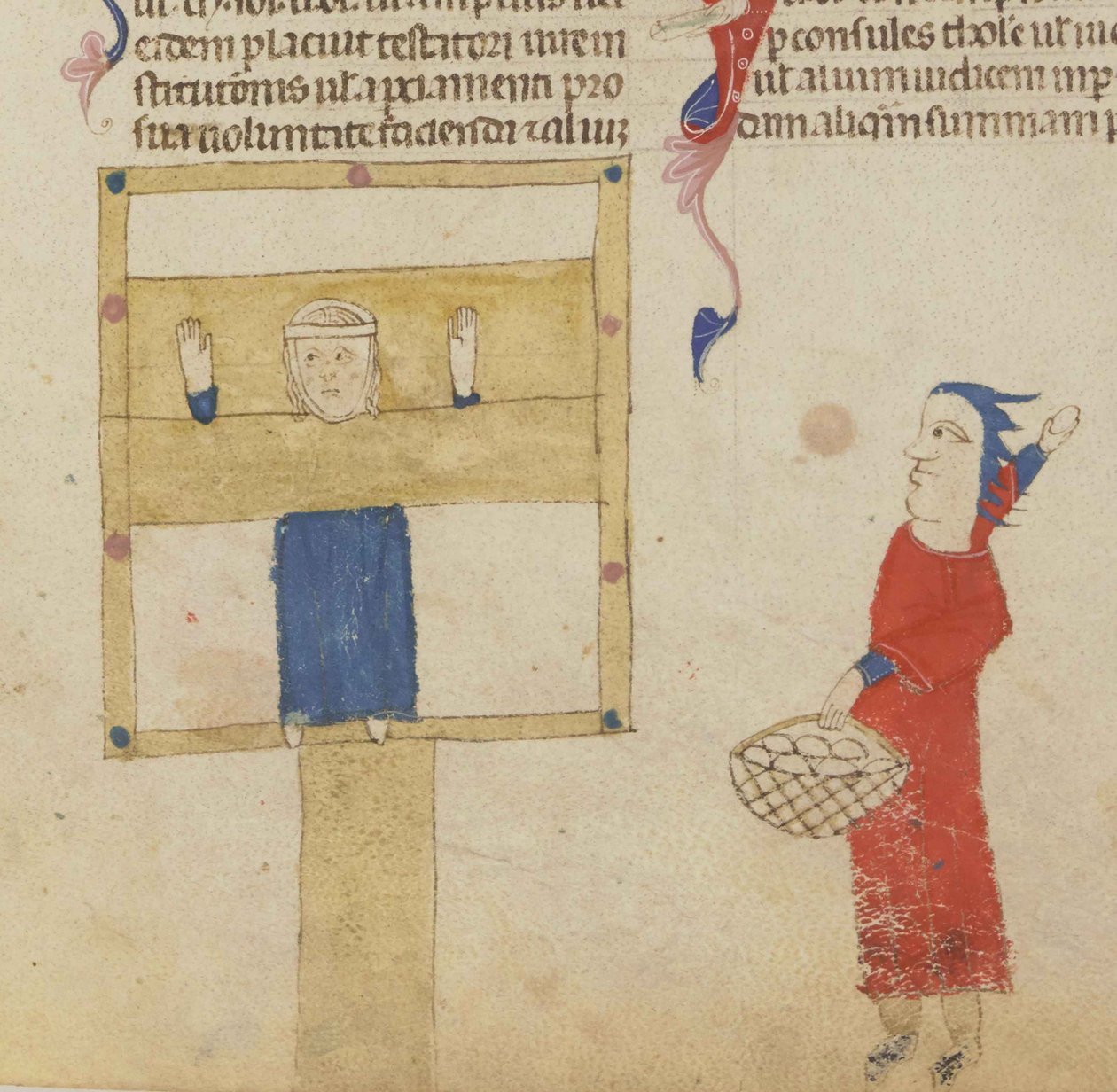 Pranýř. Z Coutumes de Toulouse, 1295-1297. od Unbekannt