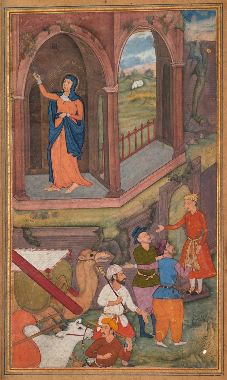 Místo Ježíšova narození, z Mirat al-quds otce Jeroma Xaviera, 1602-1604. od Unbekannt