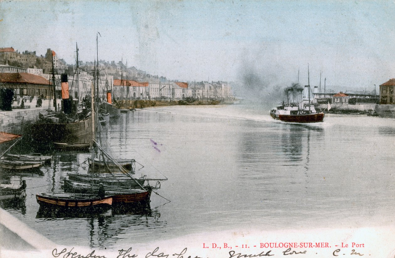 Přístav v Boulogne, Francie, 1904 od Unbekannt