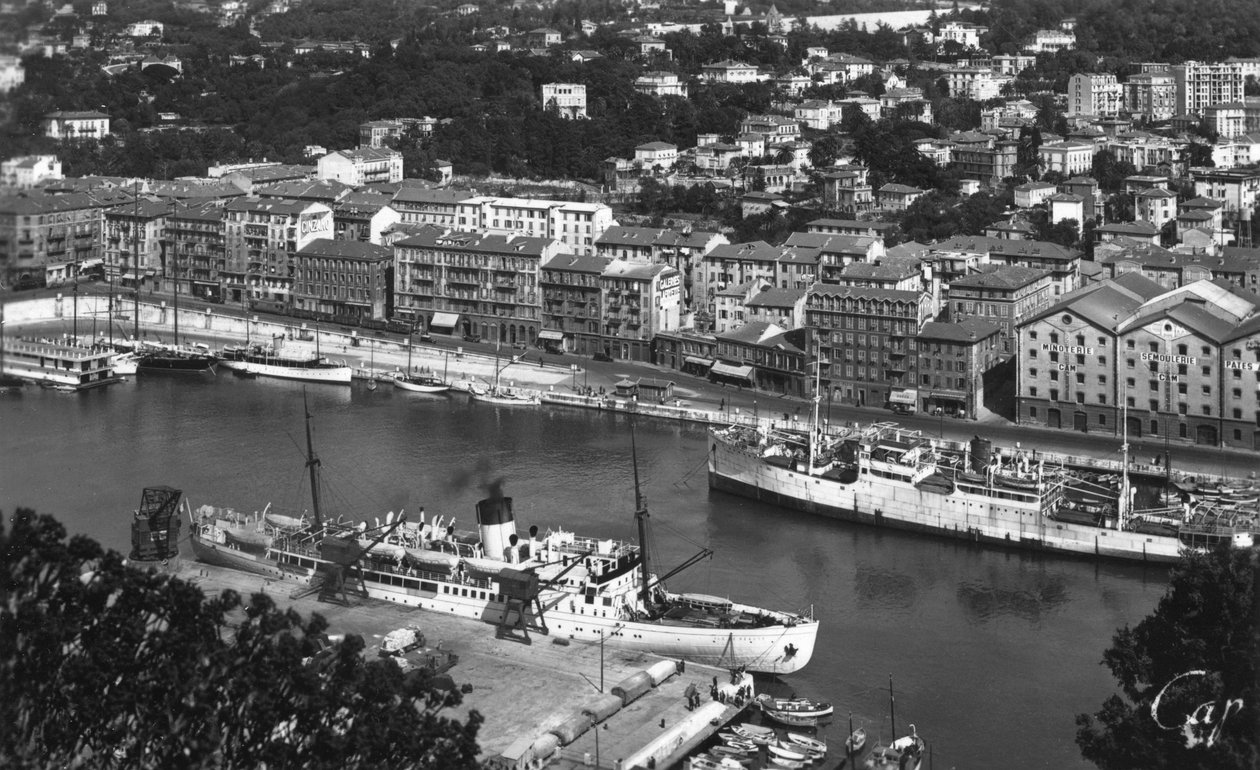 Přístav z Mont Boron, Nice, Francie, počátek 20. století od Unbekannt