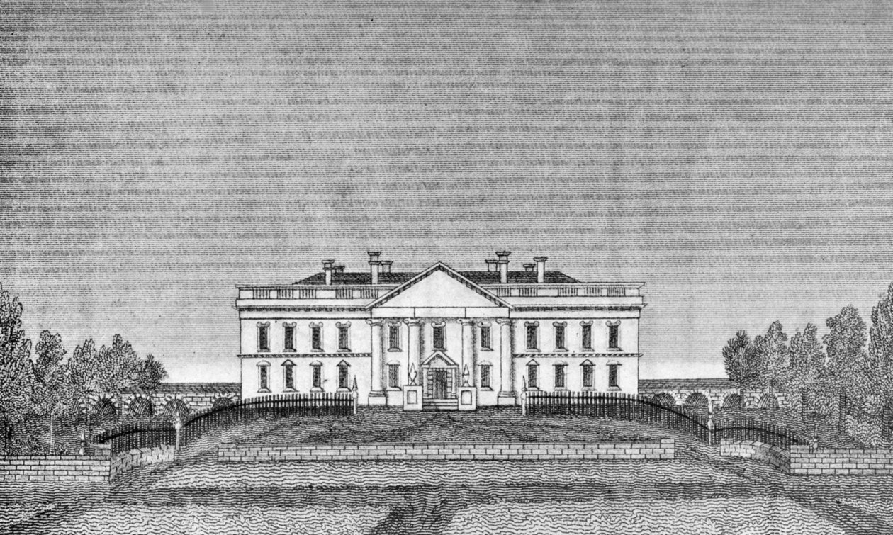 Prezidentský dům, severní portikus, USA, 1834 1908 od Unbekannt
