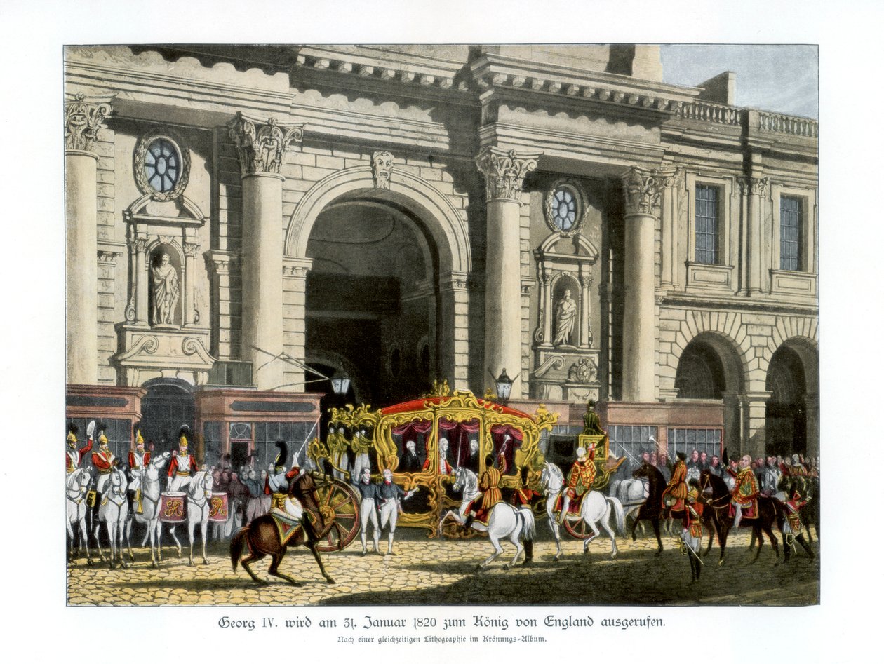 Prohlášení Jiřího IV králem, 31. ledna 1820 1900 od Unbekannt