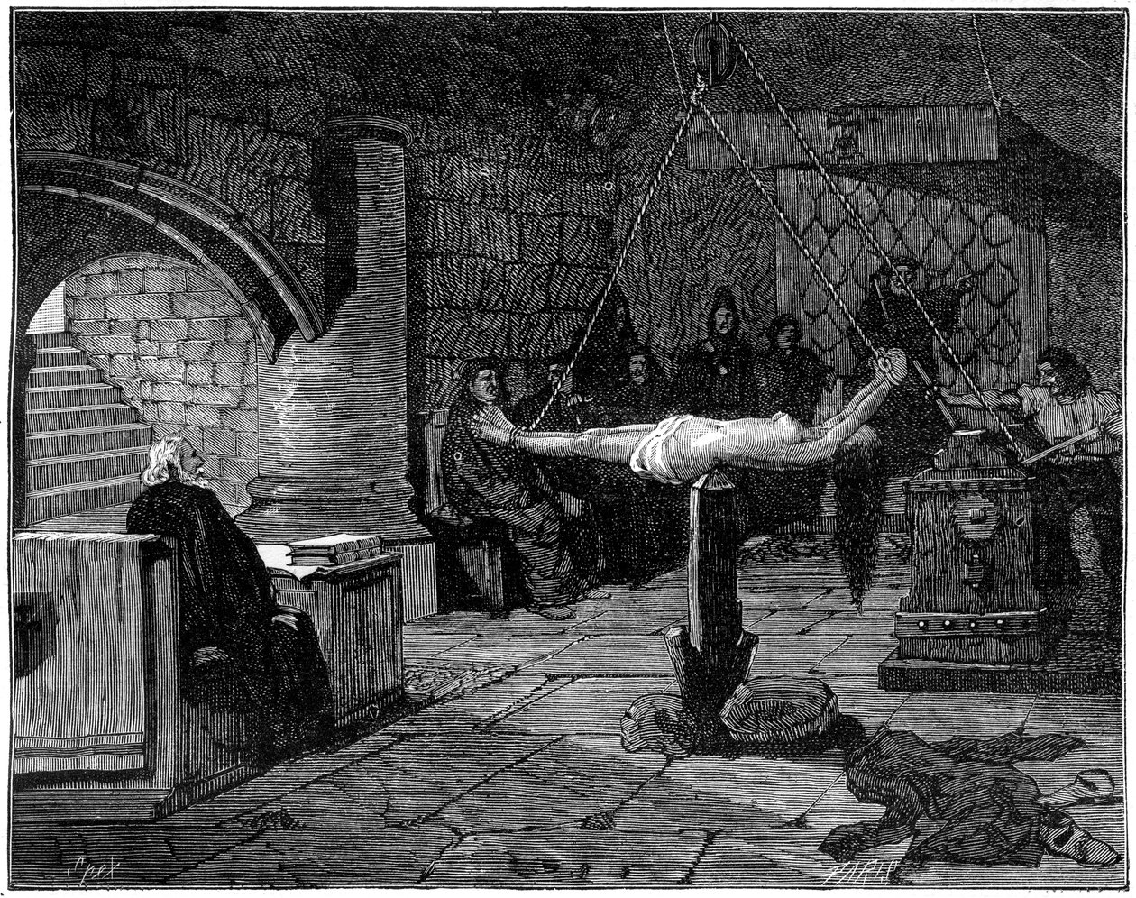 Mimořádná otázka, extrémní forma mučení, 1882-1884 od Unbekannt