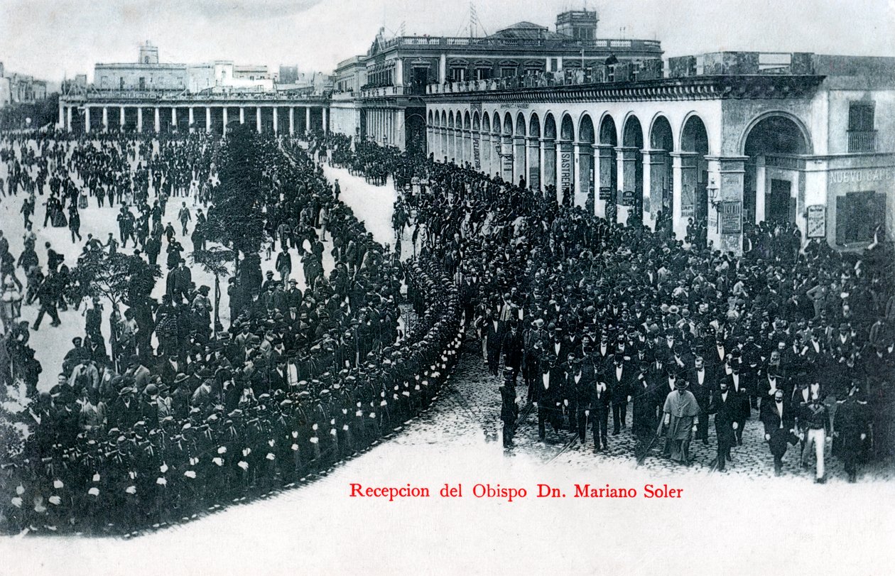 Přijetí biskupa Mariana Solera, Montevideo, Uruguay, c1900 od Unbekannt