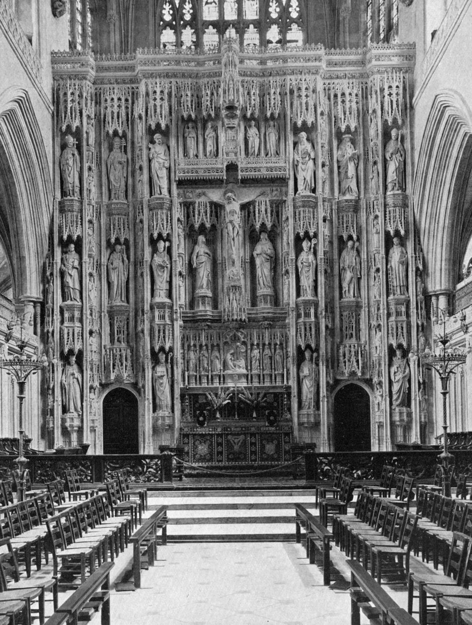 Reredos katedrály Winchester, 1924-1926 od Unbekannt