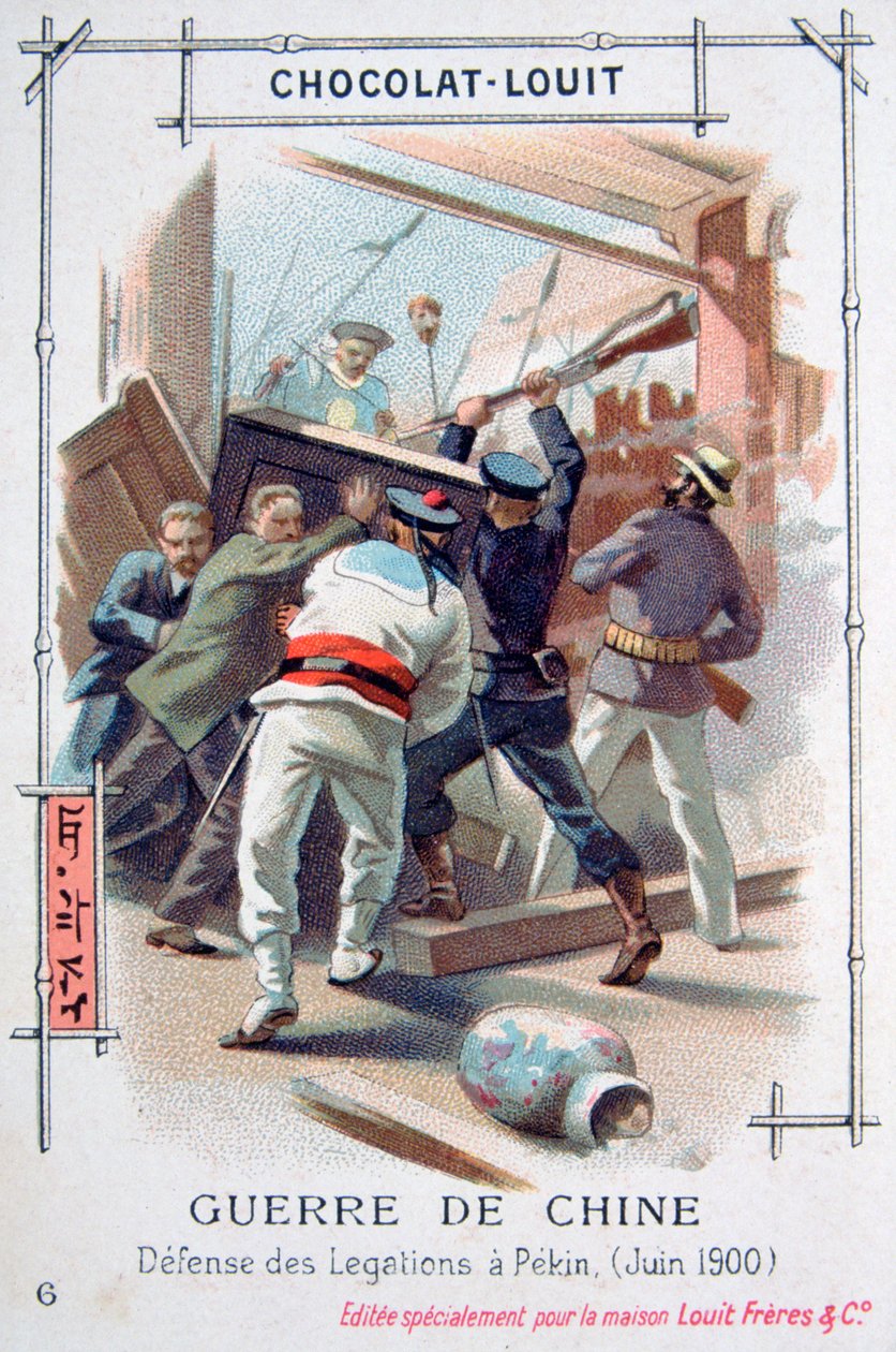 Odpor diplomatického personálu v Pekingu, Čína, povstání boxerů, červen 1900 od Unbekannt