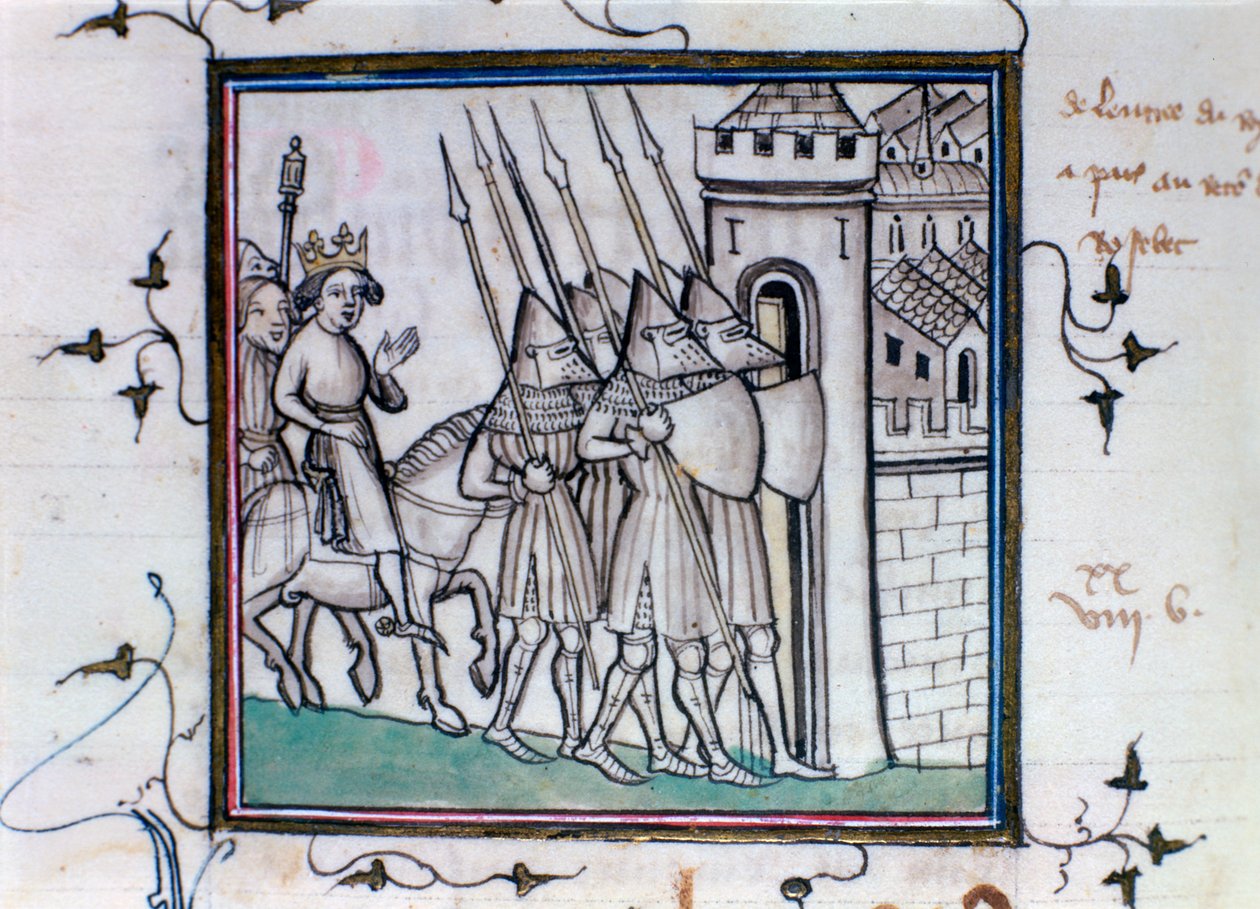 Návrat francouzského Karla VI. po bitvě u Rosbecque, 1382, 14.–15. od Unbekannt