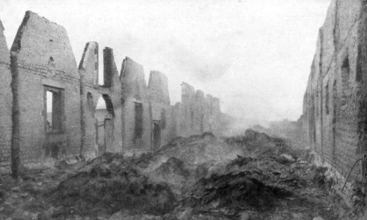 Ruiny Albert, Somme, Francie, 23 září 1914 od Unbekannt