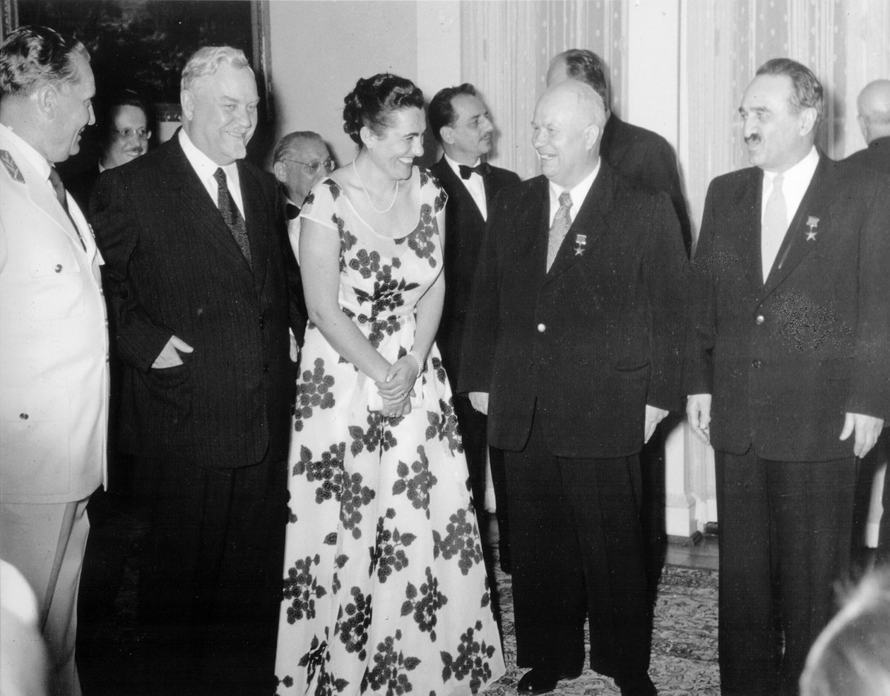Slavnostní podpis Bělehradské deklarace, Bělehrad, Jugoslávie, 2. července 1955 od Unbekannt