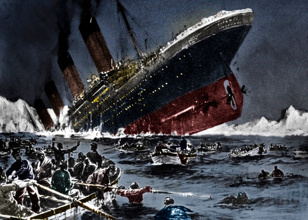 Potopení SS Titanic, 14. dubna 1912 od Unbekannt