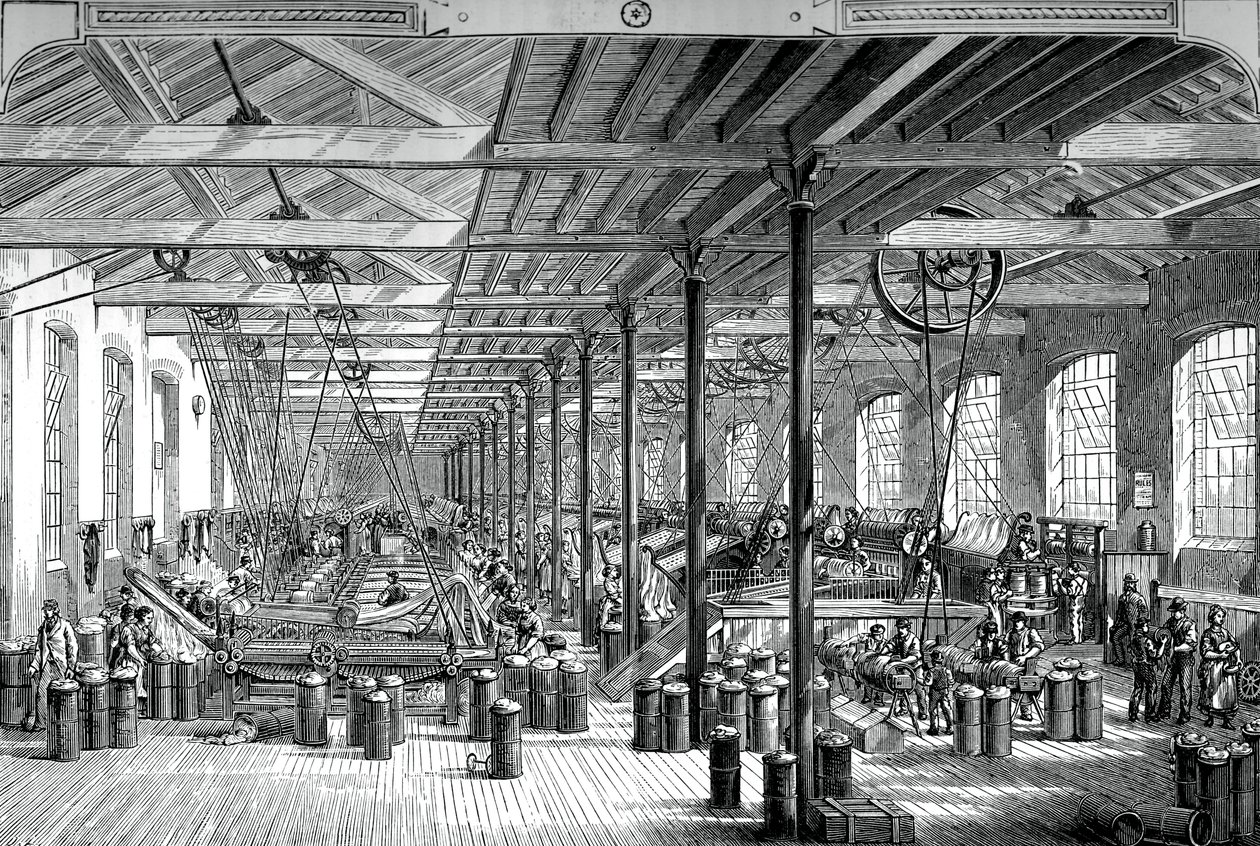 Spinning room v Shadwell rope funguje, c1880 od Unbekannt