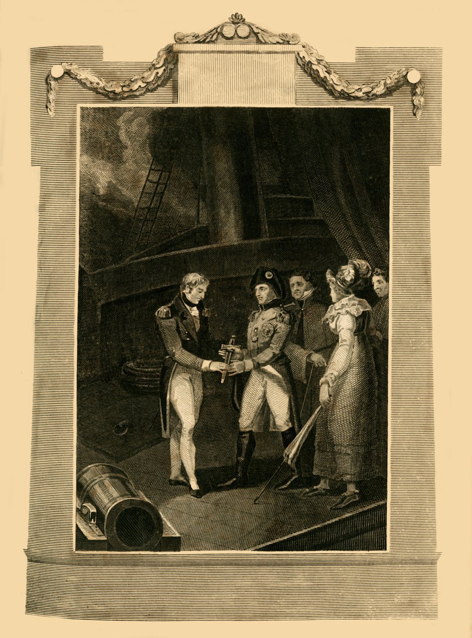 Kapitulace Buonaparte na palubě Bellerophonu, 15. července 1815, 1816. od Unbekannt