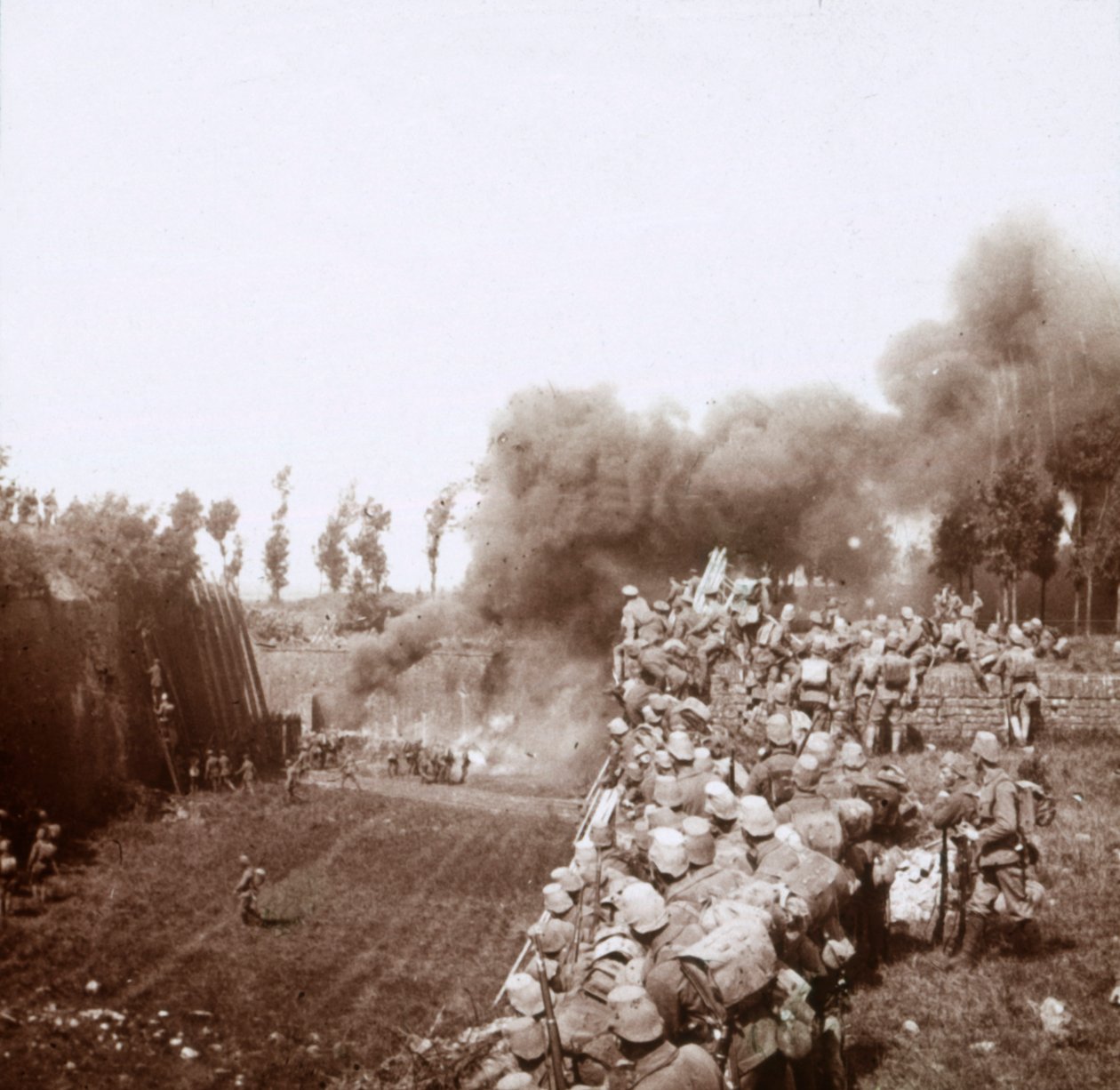 Dobytí Bezonvaux Němci, Verdun, severní Francie, c1916-c1918. od Unbekannt