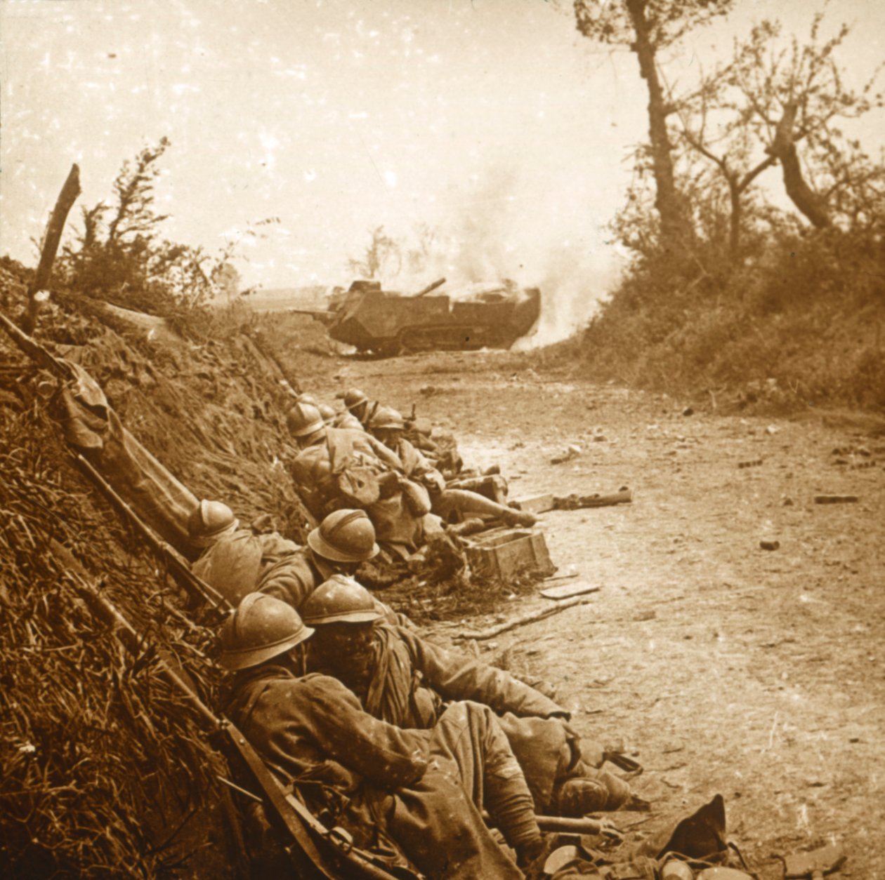 Dobytí Courcelles, severní Francie, červen 1918 od Unbekannt