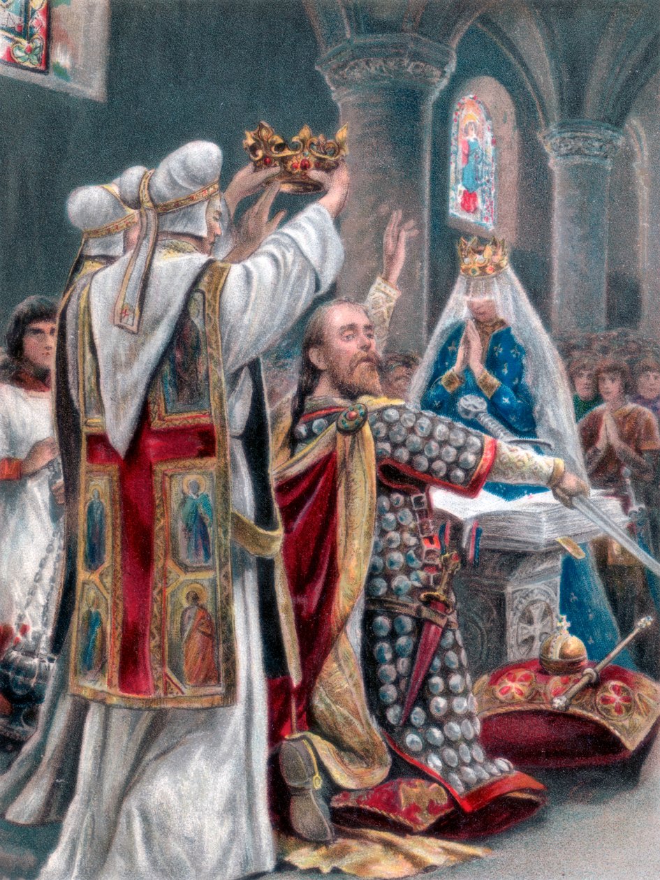 Složení přísahy Edwardem Vyznavačem, Winchester, 1042, 1902 od Unbekannt