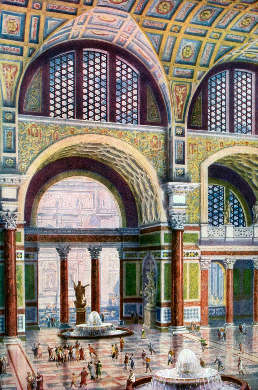 Tepidárium lázní Caracalla, Řím, Itálie, 1933-1934 od Unbekannt