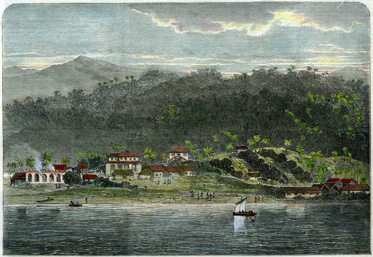 Město Morant, Morant Bay, Jamajka, c1880 od Unbekannt