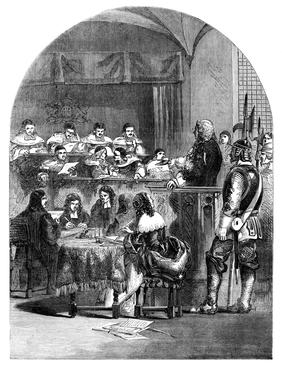 Proces s lordem Williamem Russell 1639-1683, anglický politik, c1902 od Unbekannt