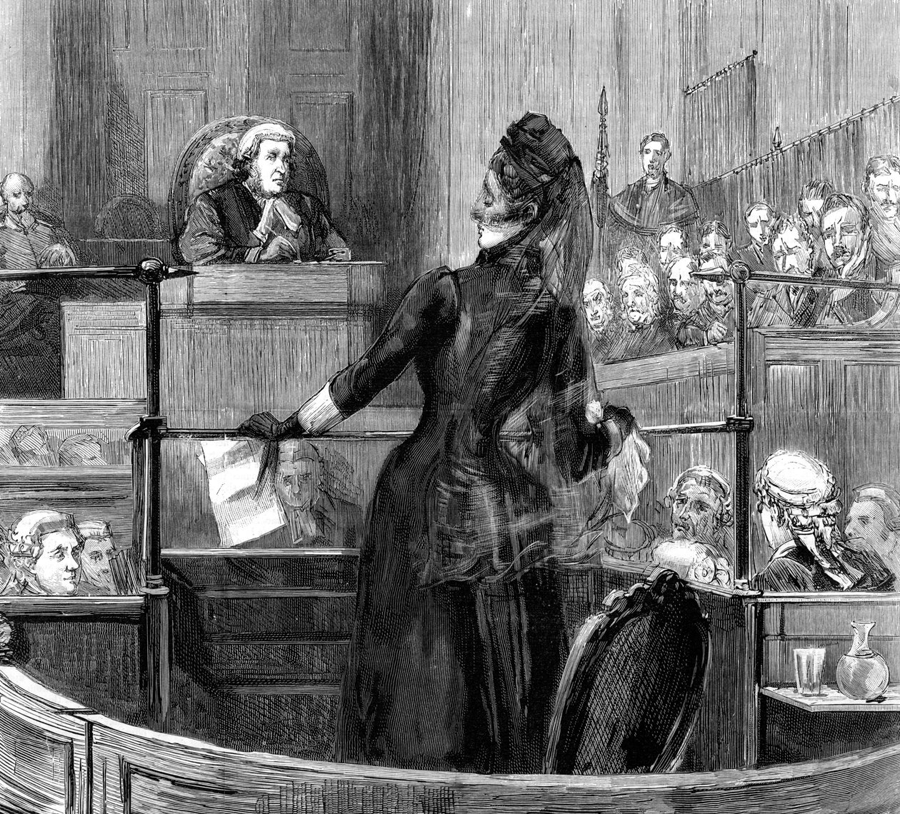 Soud s paní Maybrick v Liverpoolu, 1889 od Unbekannt