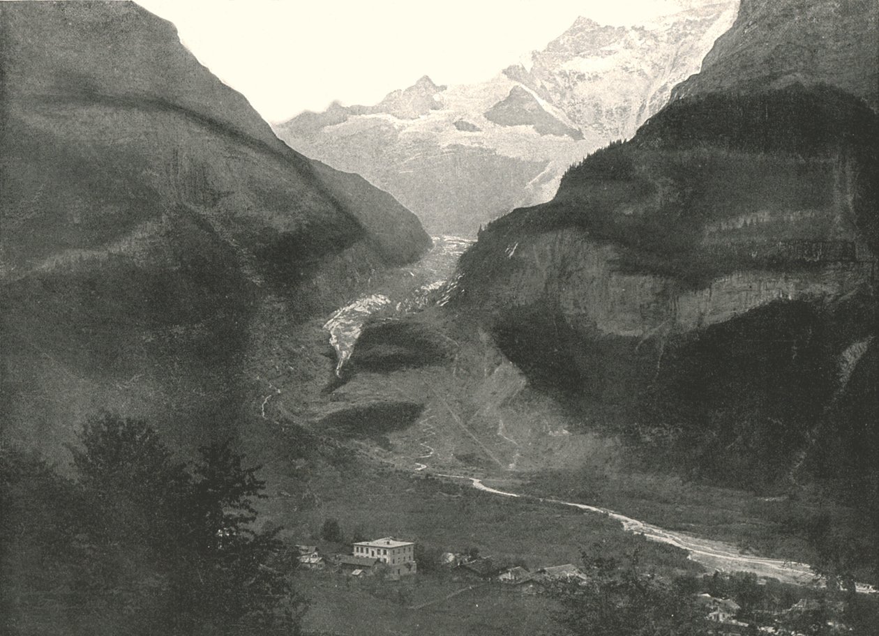 Údolí, Grindenwald, Švýcarsko, 1895. od Unbekannt