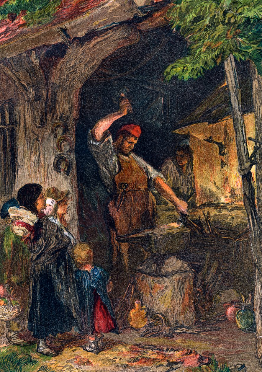 Vesnický kovář od Unbekannt