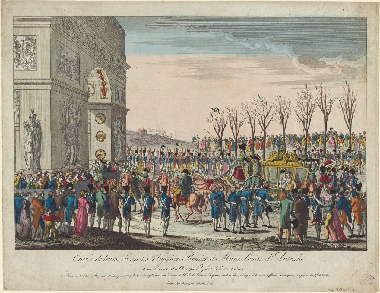 Svatební průvod Napoleona a Marie-Louise podél Champs Elysées dne 2. dubna 1810, 181 od Unbekannt