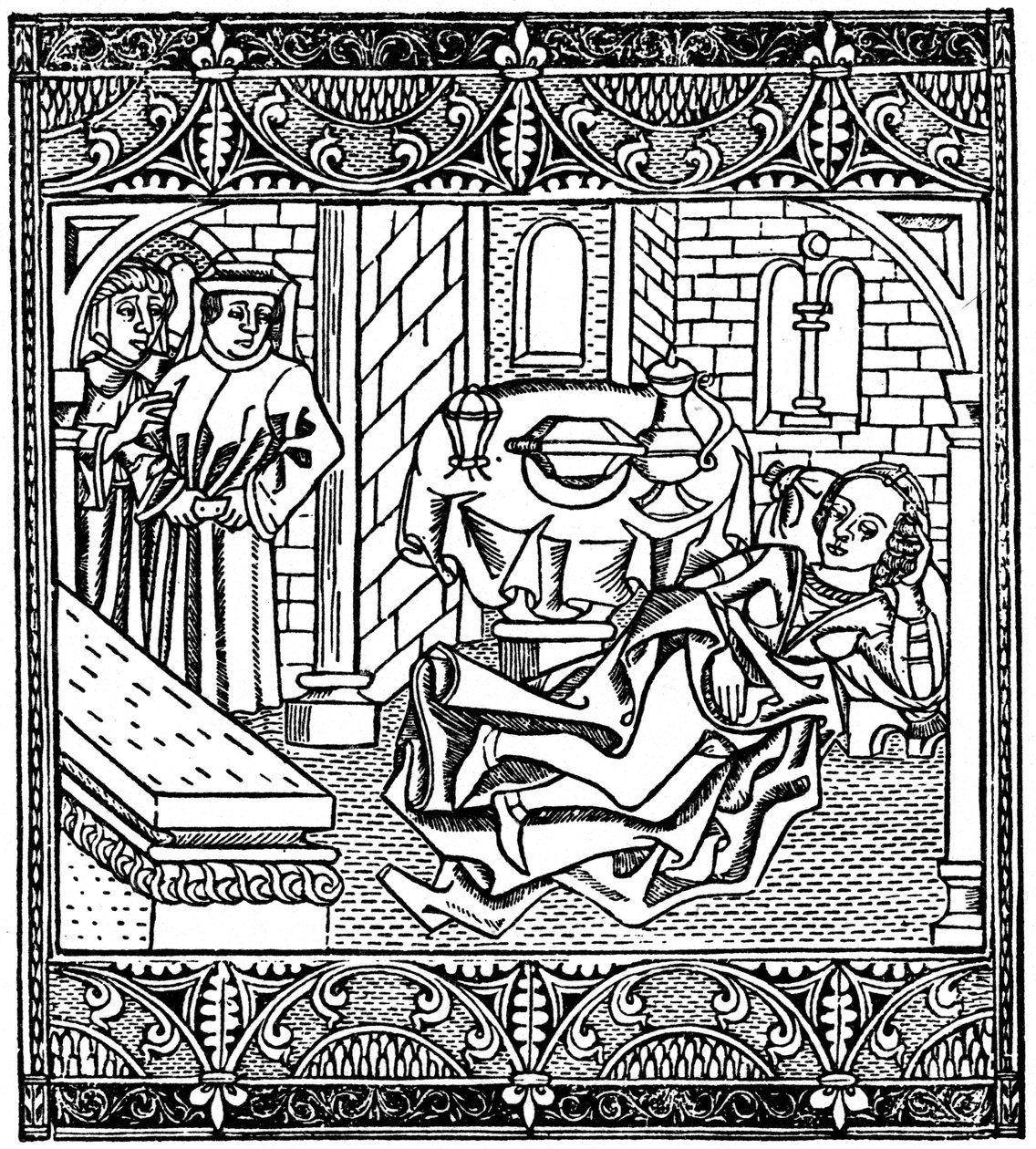 Manželka Xanthuova spí, 1485 1964 od Unbekannt