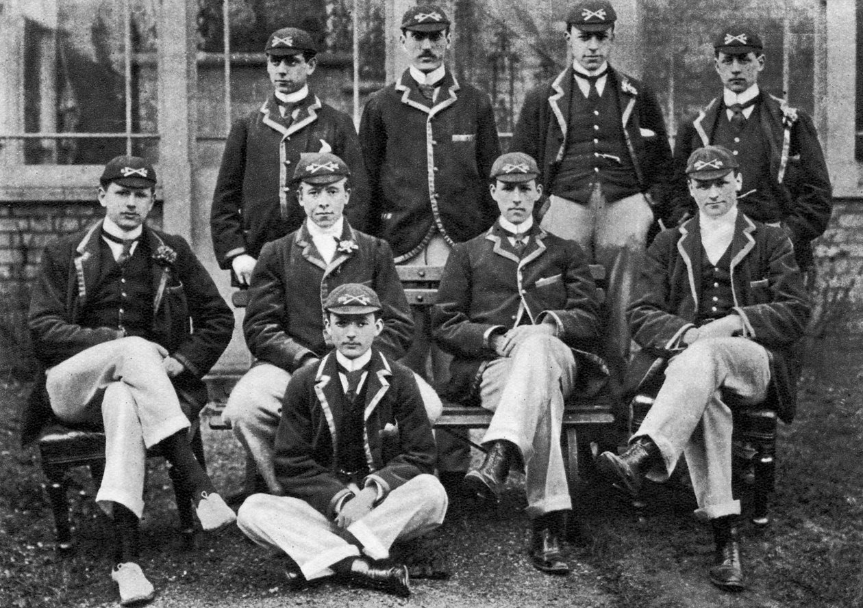 Vítězná posádka lodního závodu Oxford, 1896 1937 od Unbekannt