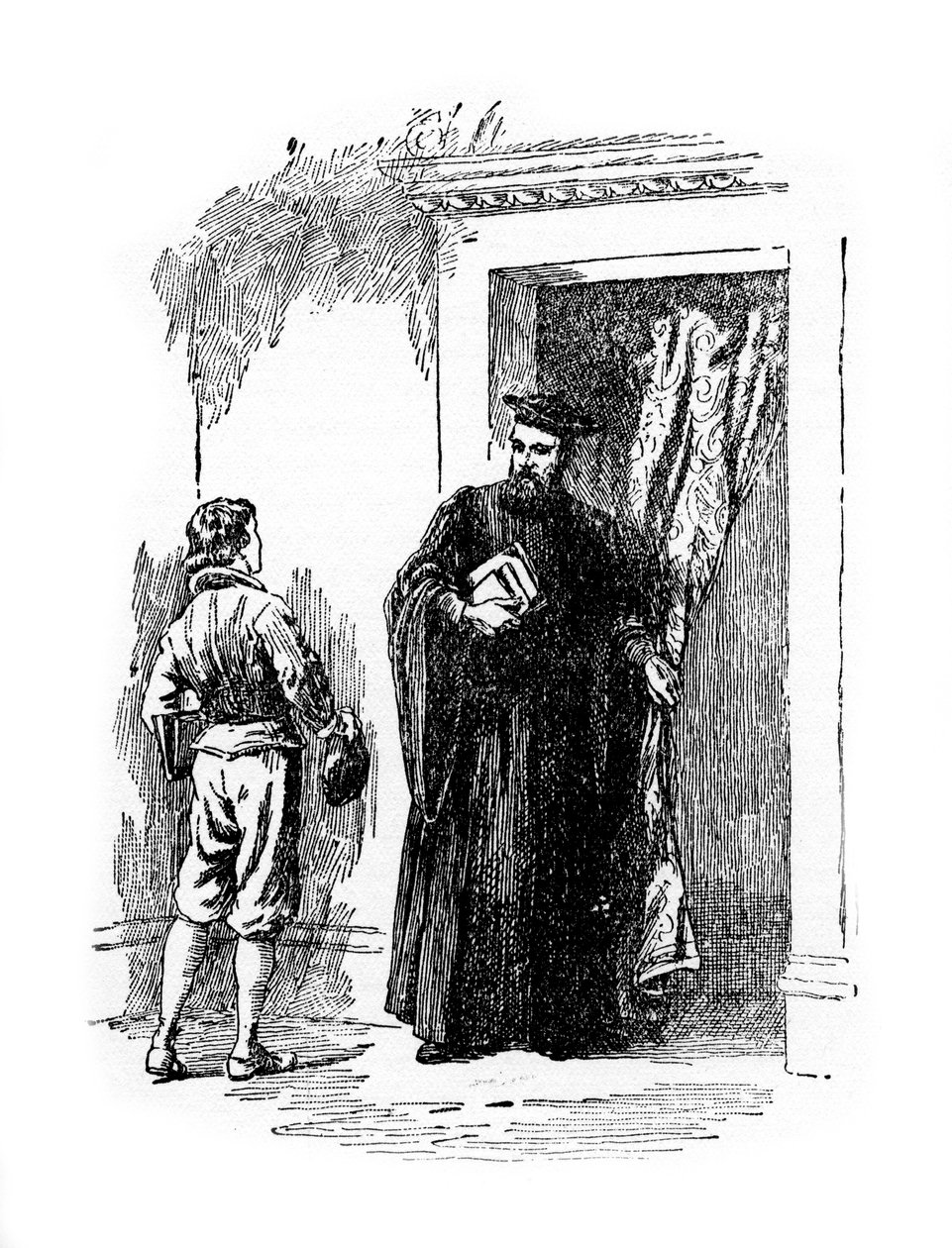 Mladý Galileo a Ostilio Ricci, 20. století od Unbekannt
