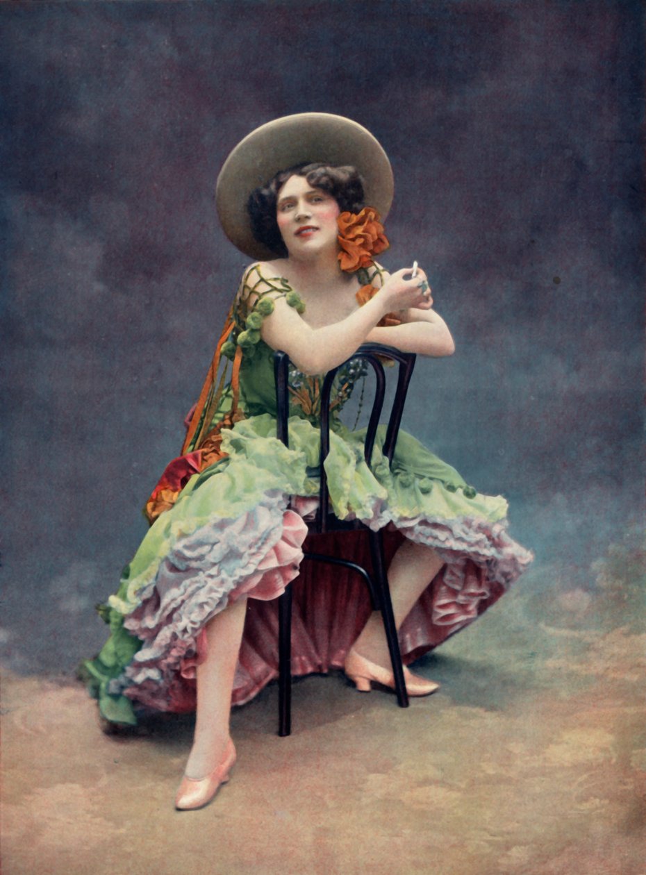 Variety divadlo. - Paris Aux Varietes - Otero - slečna Lise Berty, 1904. od Unbekannt