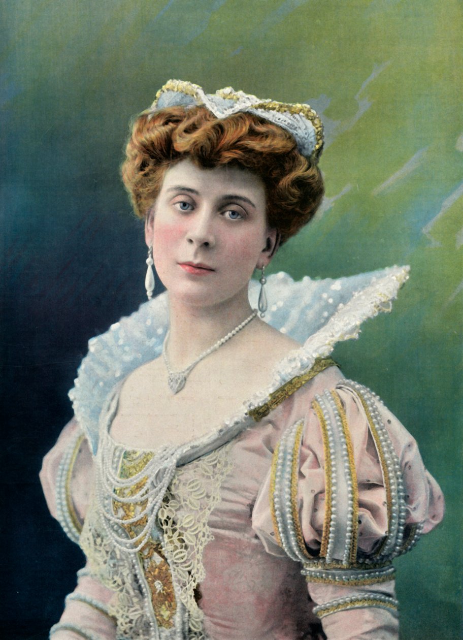 Národní divadlo De LOdeon. - Slečna Sylvie - Role Charlotte. - Galant King, 1904. od Unbekannt