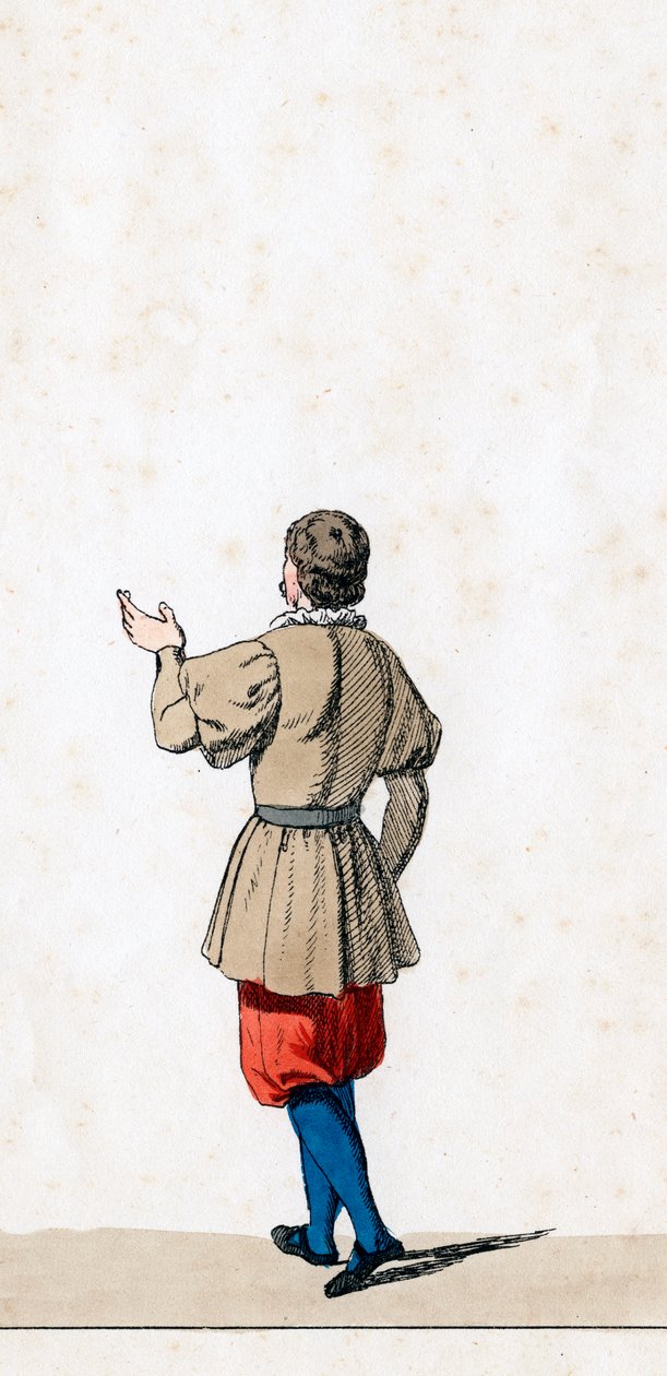 Divadelní kostýmní návrh pro Shakespearovu hru Jindřich VIII., 19. století od Unbekannt