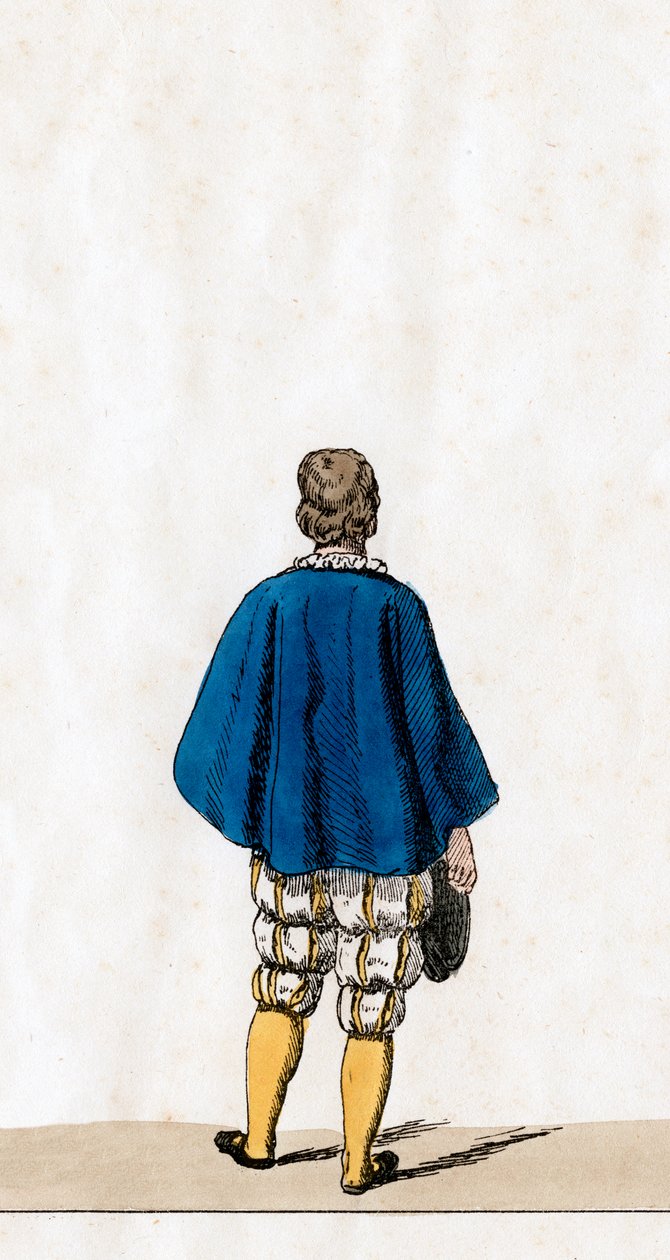 Divadelní kostýmní návrh pro Shakespearovu hru Jindřich VIII., 19. století od Unbekannt