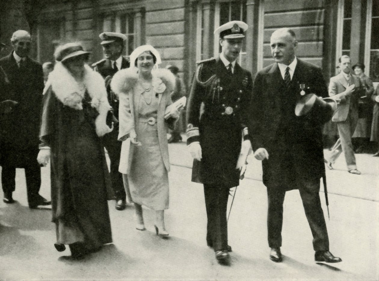 Jejich Veličenstva v Edinburghu během jubilejních oslav krále Jiřího V. 1935, 1937. od Unbekannt