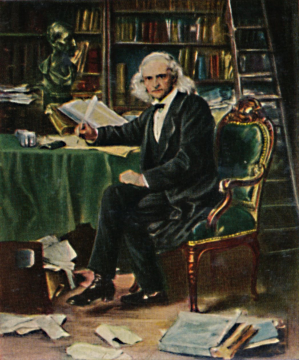 Theodor Mommsen 1817-1903. - Gemälde von Knaus, 1934. od Unbekannt