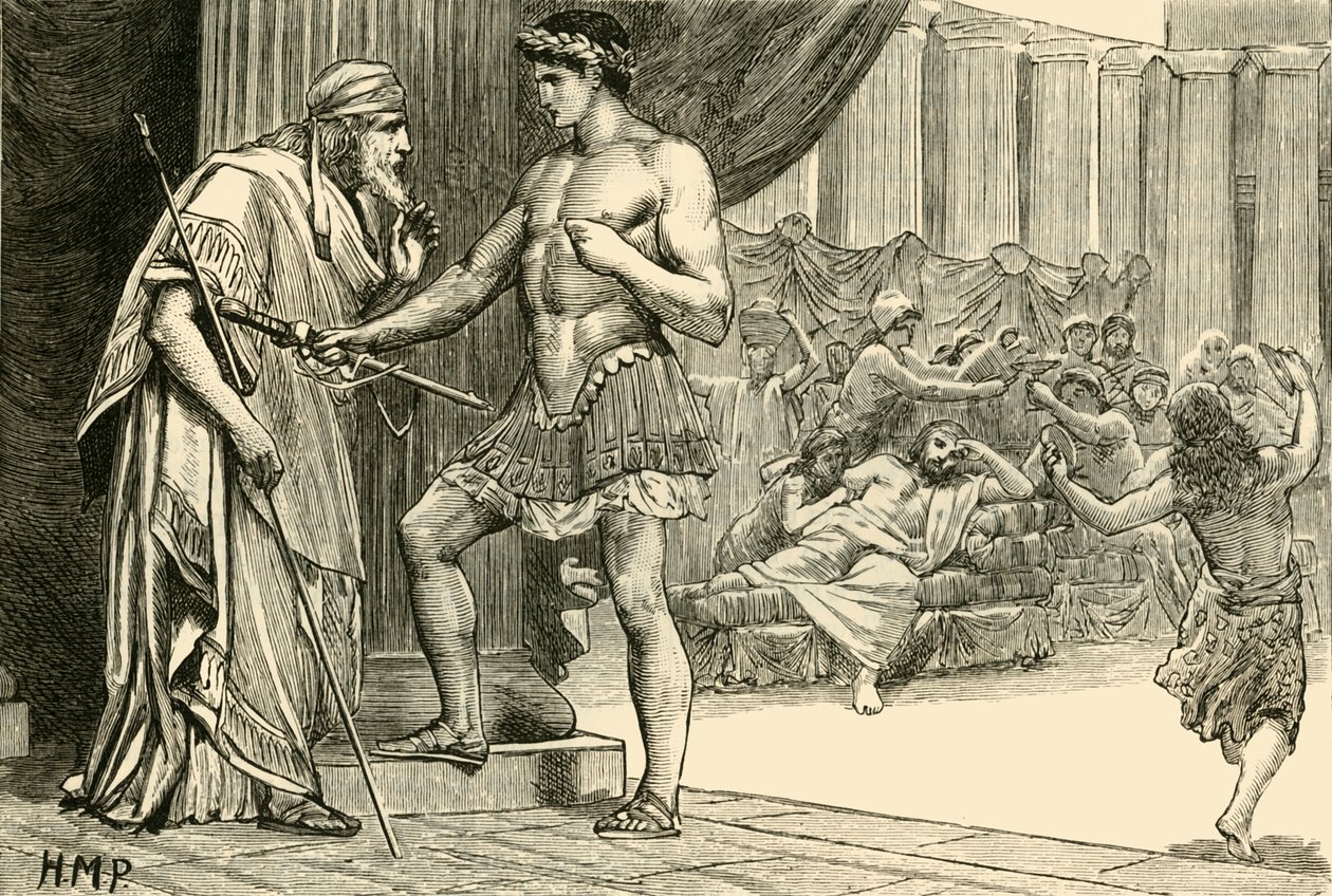 Theseus a Aegeus, 1890. od Unbekannt