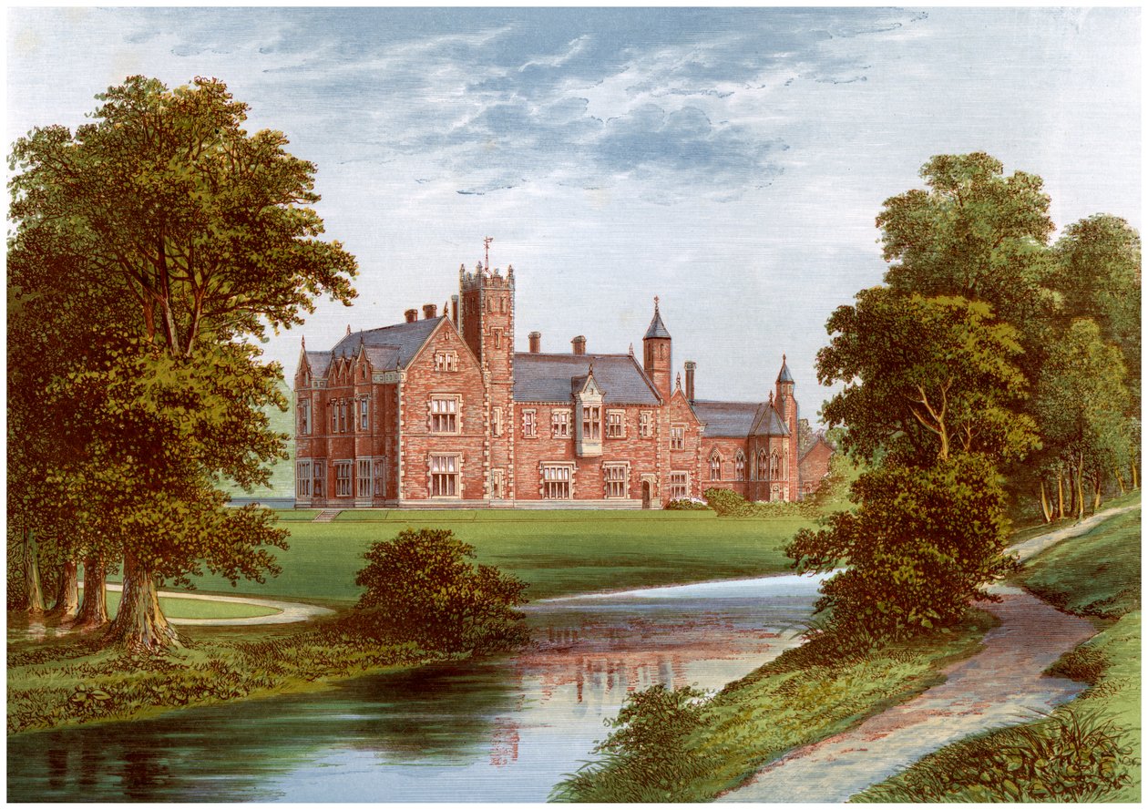 Thicket Priory, York, domov rodiny Dunnington-Jefferson, c1880 od Unbekannt