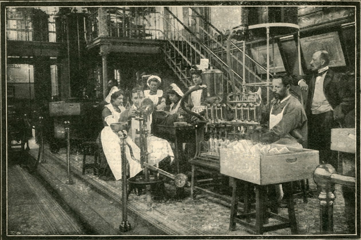 Toto je interiér jedné z carských lihovarů., 1901. od Unbekannt