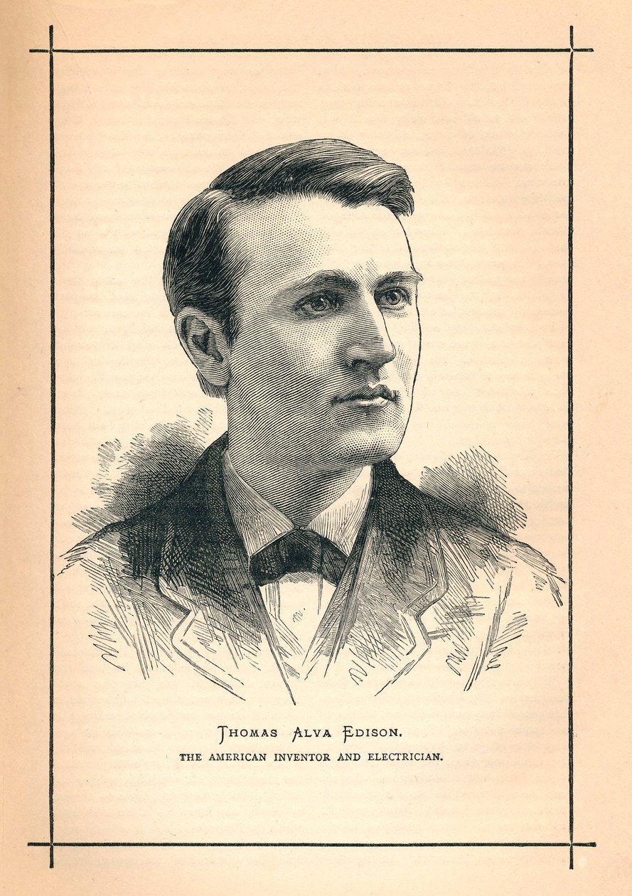 Thomas Alva Edison, americký vynálezce, 1893 od Unbekannt