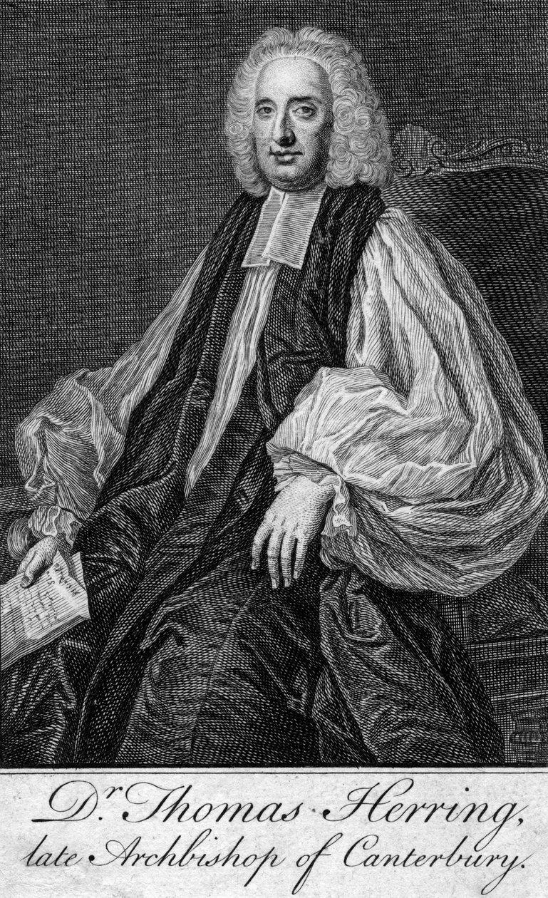 Thomas Herring 1693-1757, arcibiskup z Canterbury od Unbekannt