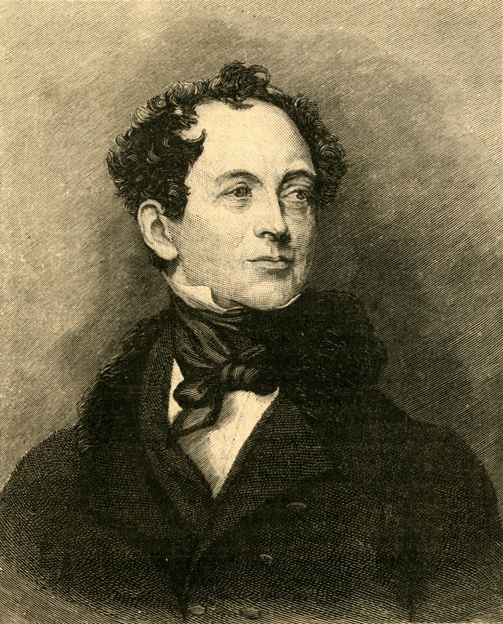 Thomas Moore, irský básník a životopisec Lorda Byrona, c1829 c1890. od Unbekannt