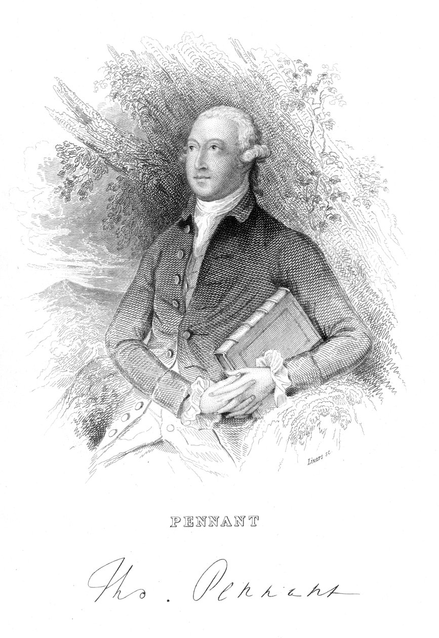 Thomas Pennant, britský přírodovědec a cestovatel 18. století, c1840 od Unbekannt