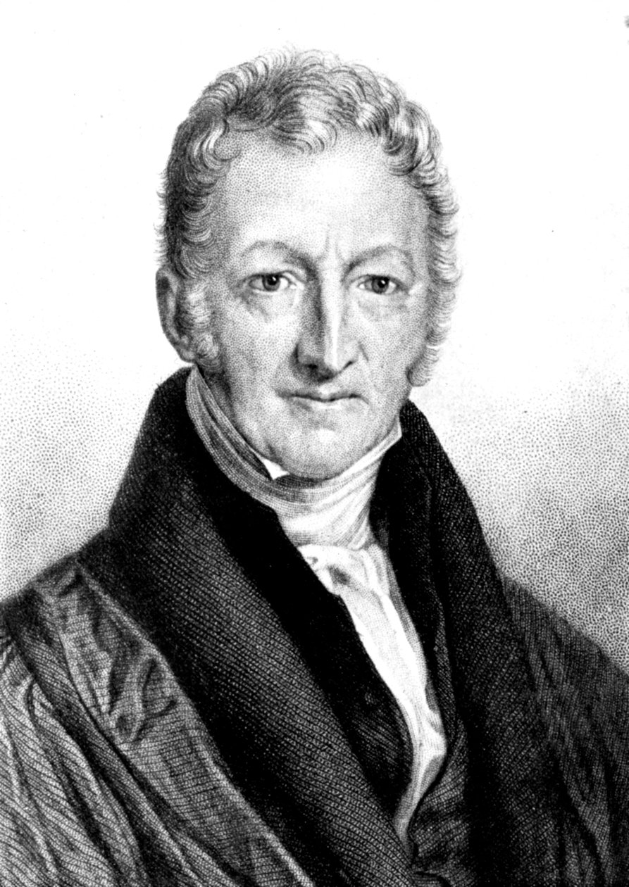 Thomas Robert Malthus , anglický ekonom a duchovní od Unbekannt