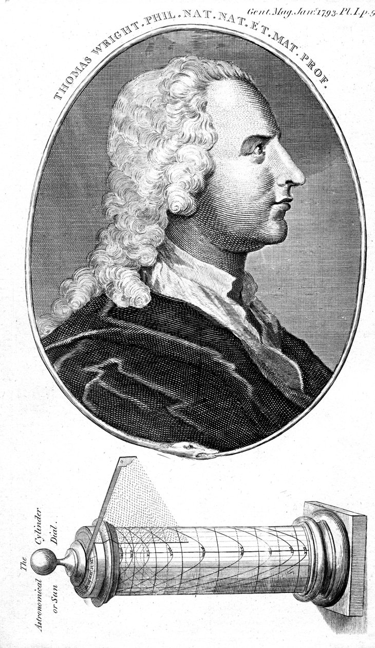 Thomas Wright , anglický astronom, výrobce vědeckých přístrojů a učitel, 1793 od Unbekannt