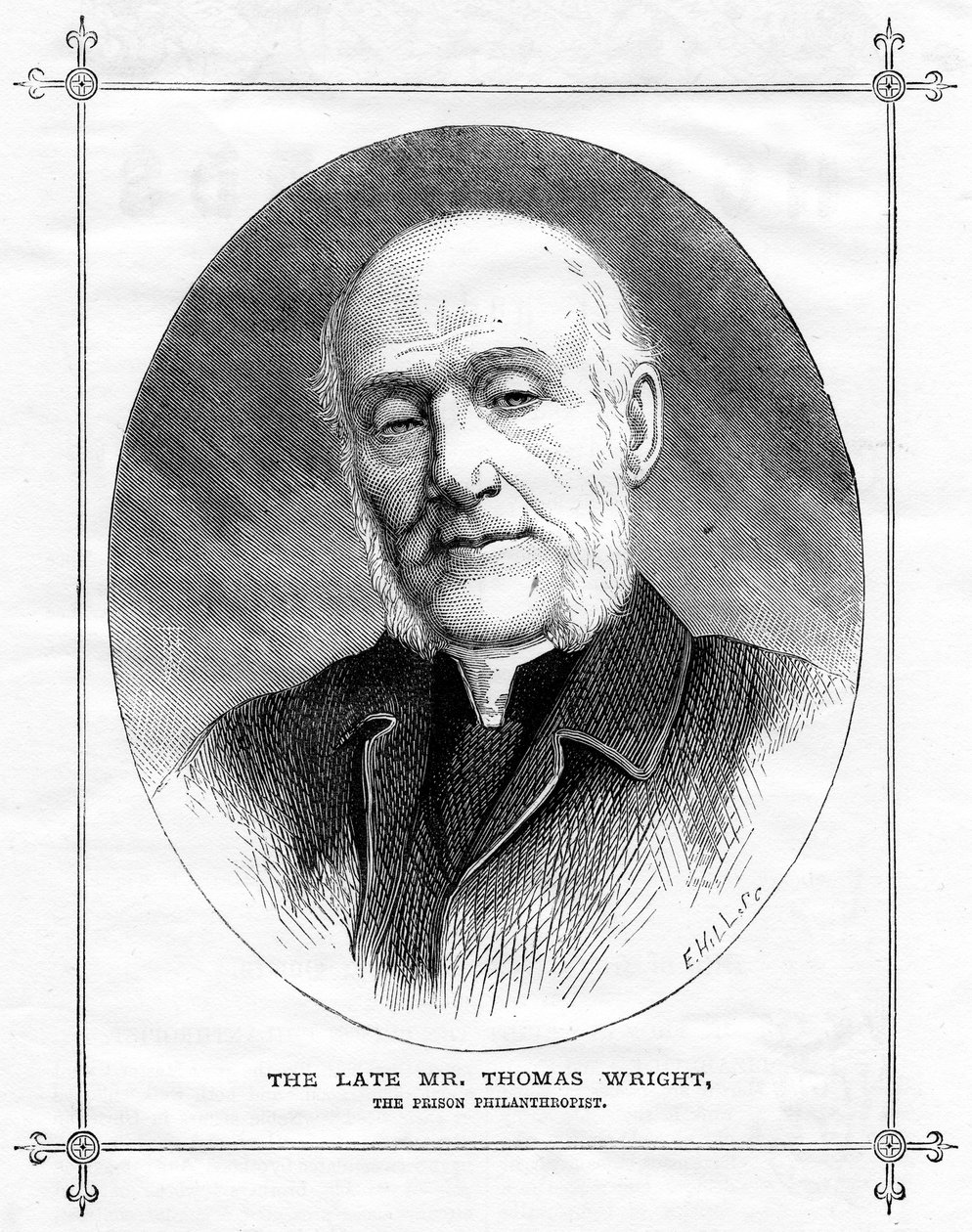 Thomas Wright, anglický vězeňský filantrop, 1875 od Unbekannt