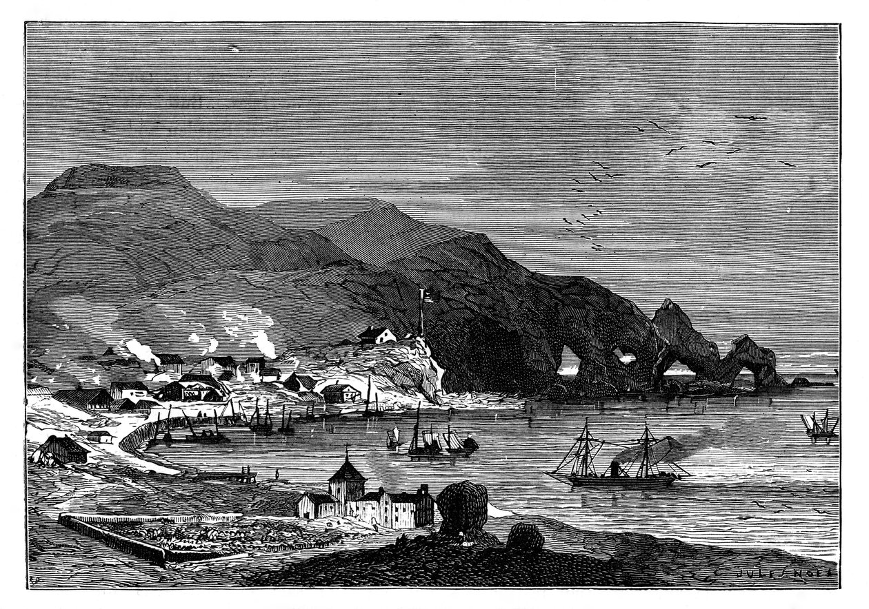 Thorshavn, hlavní město Faerských ostrovů, c1890 od Unbekannt