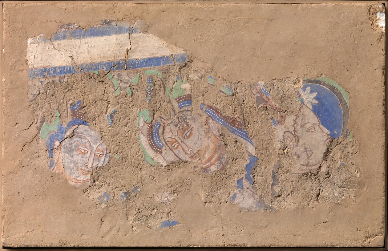 Tři bódhisattvové, ca. 6.-7. století. od Unbekannt