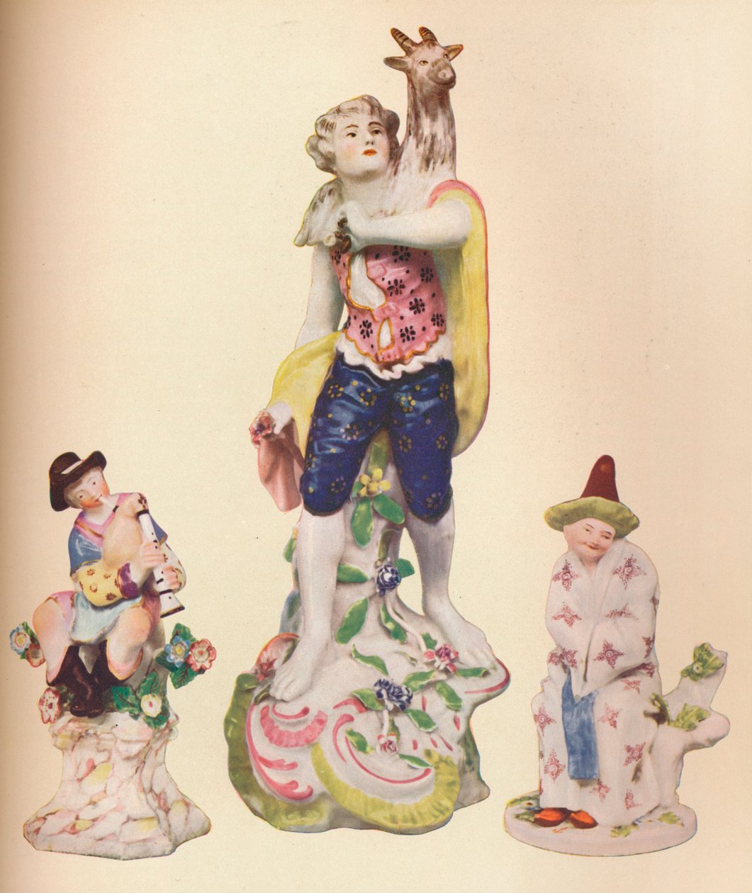 Tři čínské figurky ze sbírky Wallace Elliota, c1775 od Unbekannt