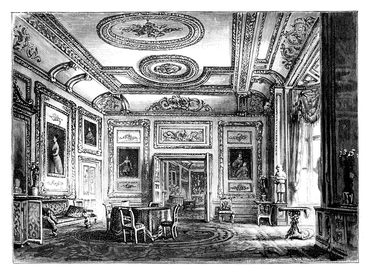 The White Drawing Room, Windsor Castle, c1888 od Unbekannt